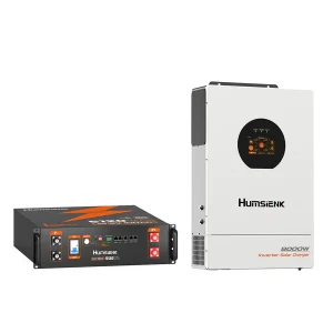 Humsienk 8kW 48V Hybrid Inverter with 5.12~6.78kW LiFePO4 Battery Bundl